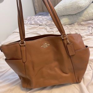 COACH saddle brown purse